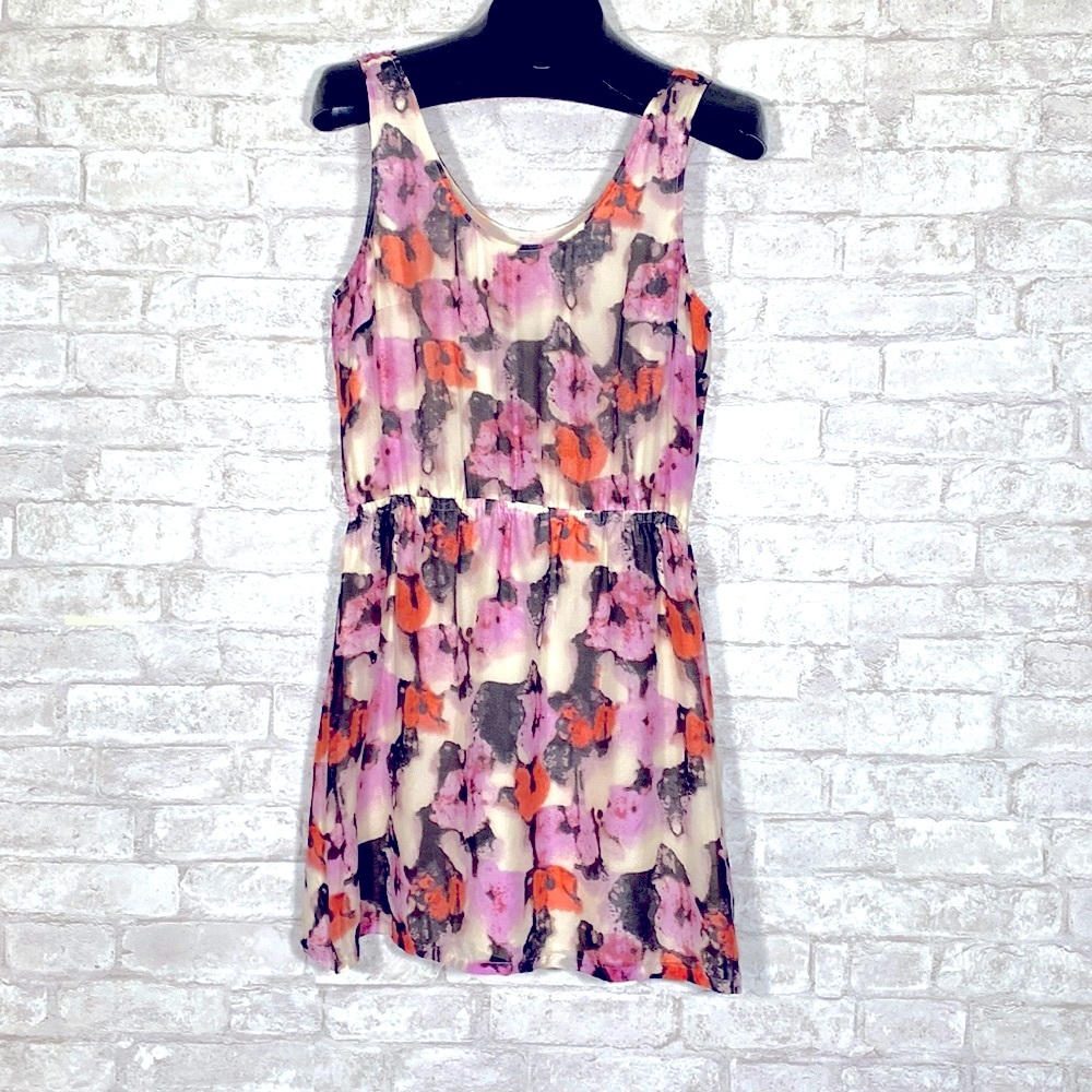 J Crew 100% Silk Floral Dress